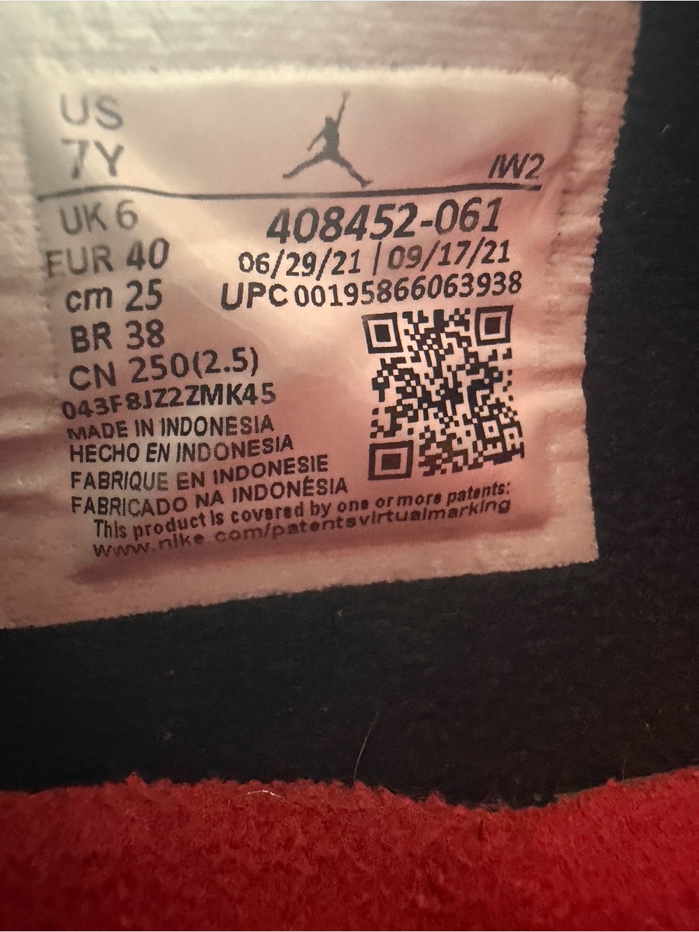 Jordan 4 Mid Top 7Y 8.5 Wmns 408452-061 - Picture 7 of 7
